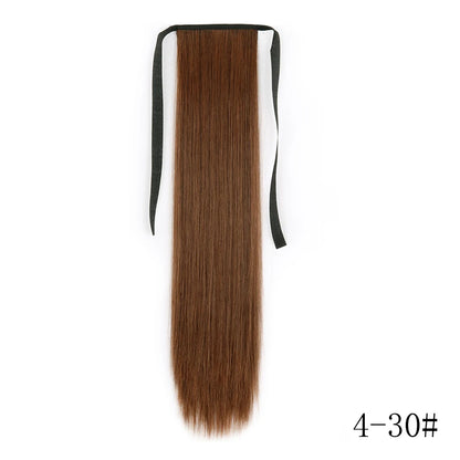 Wrap Around Ponytail Extension – Long Straight Synthetic Clip-In