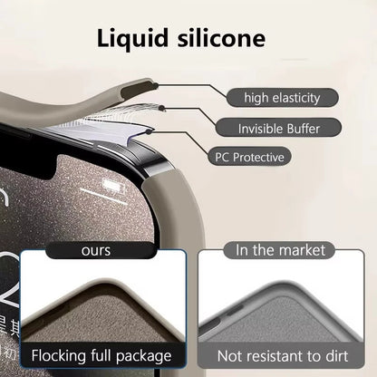 Original Liquid Soft Silicone Magsafe Wireless Charge Magnetic Case Iphone 16 Plus 15 14 13 12 Pro