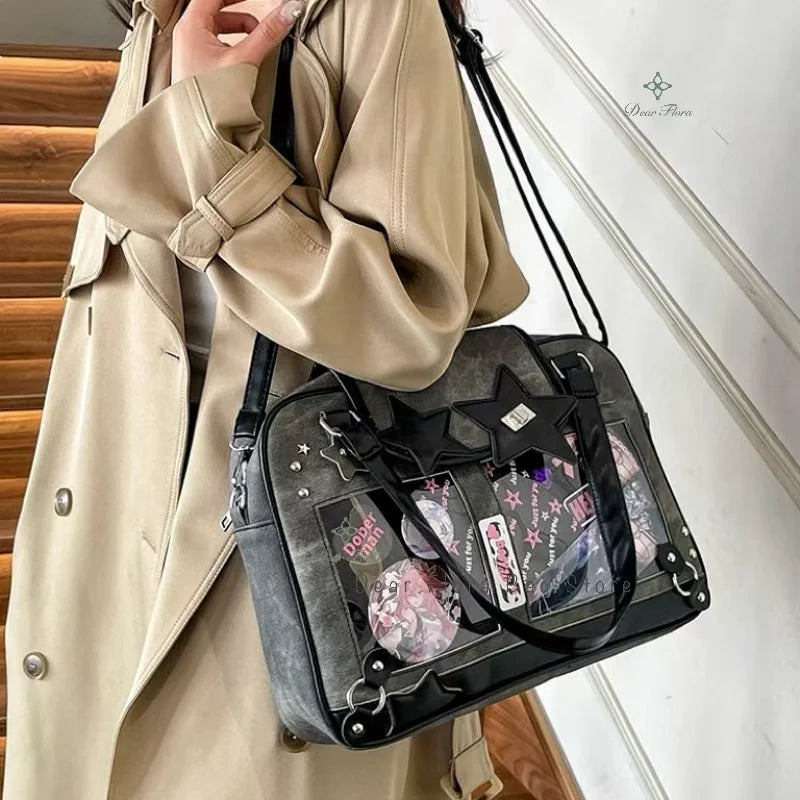 Ita Bag Y2K Star Crossbody – Transparent DIY Display Shoulder Bag