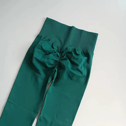 Seamless High-Waist Yoga Leggings – Scrunch Butt Lift Pants for Women