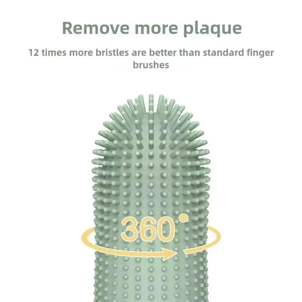 360° Dog Finger Toothbrush – Silicone Dental Cleaner
