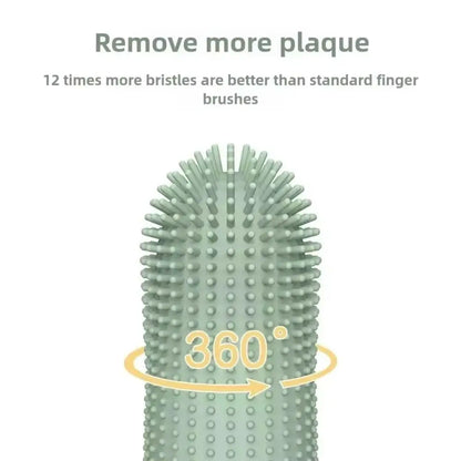360° Dog Finger Toothbrush – Silicone Dental Cleaner