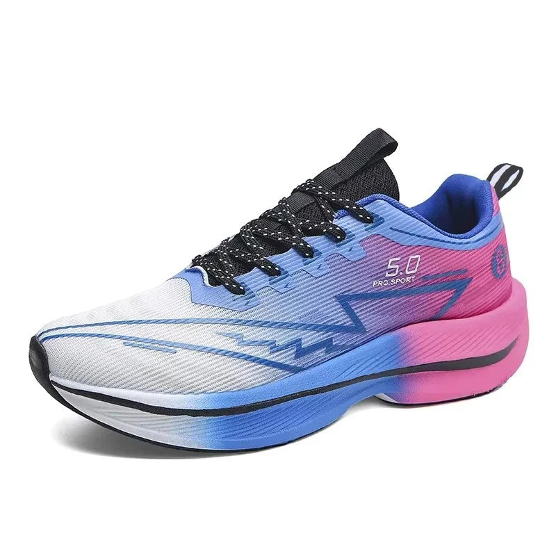 Carbon Plate Running Shoes – Soft Cushion Shock-Absorbing Unisex Sneakers