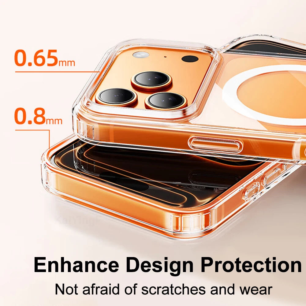 Magesafe Phone Case Iphone 17 16 15 14 13 12 11 Pro Max Air Plus Magnetic Wireless Charge