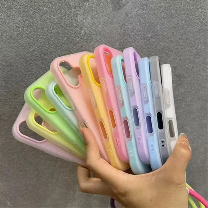 Soft Matte Candy Transparent Phone Case Iphone 17 16 Pro Max 15 14 13 12 11 Xs X 7 8 Plus 16e Hand