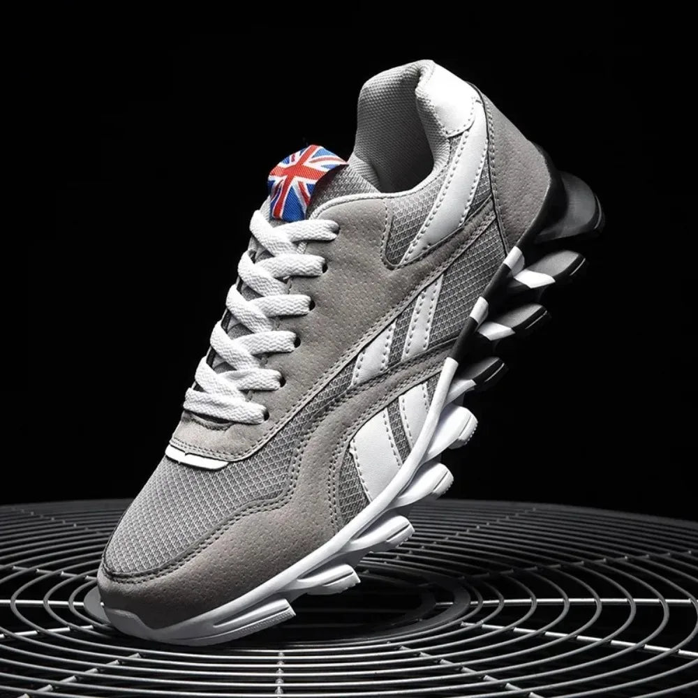 Men's Thick-Soled Fitness Sneakers – Cushioned Outdoor Running Shoes
