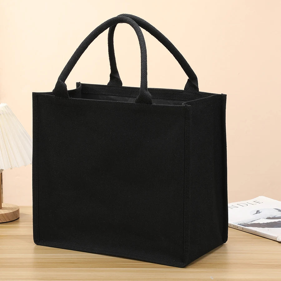 Canvas Tote Bag Large Capacity – Thickened Handheld Bag for Men & Women