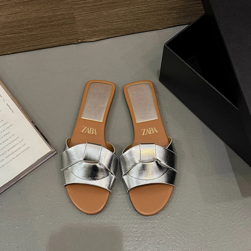 Summer Designer Women S Solid Color Slippers Zapatos De Mujer Shoes