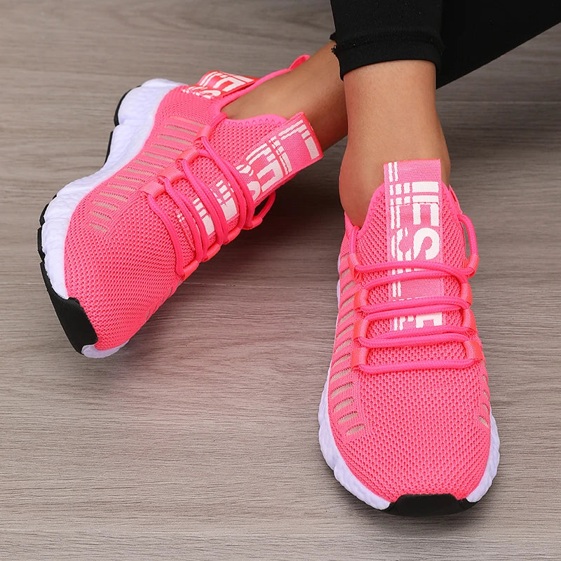 Women's Mesh Sneakers – Lightweight Breathable Athletic Walking Shoes