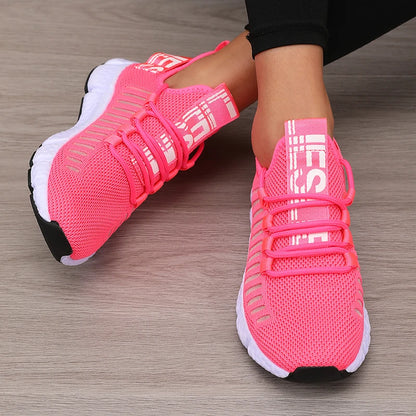 Women's Mesh Sneakers – Lightweight Breathable Athletic Walking Shoes