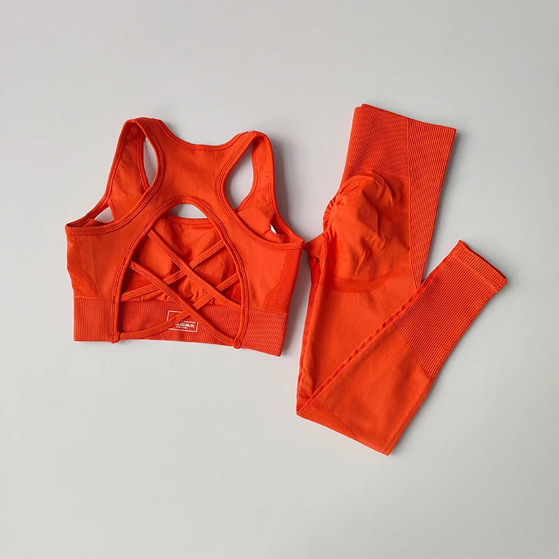 Women's 2-Piece Yoga Set – Sports Bra & High-Waist Leggings