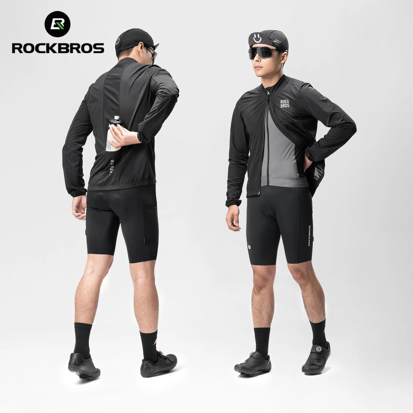 Cycling Windbreaker Jacket – ROCKBROS Lightweight Reflective Bike Coat