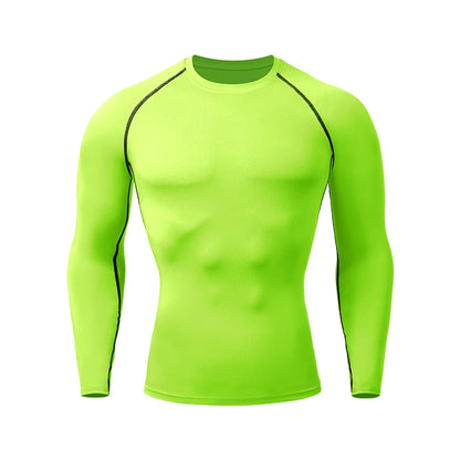 Men's Compression Shirt – Long Sleeve Rashguard for Gym & Sports