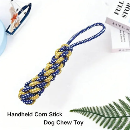 Dog Chew Toy – Plant-Dyed Cotton Rope, Teeth Cleaning