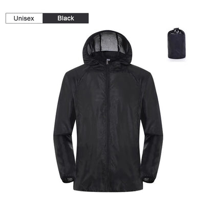 Waterproof Rain Jacket Unisex – Lightweight Packable Windbreaker