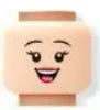 DIY Minifigure Print Heads – 10 Pcs LEGO-Compatible Assorted Faces