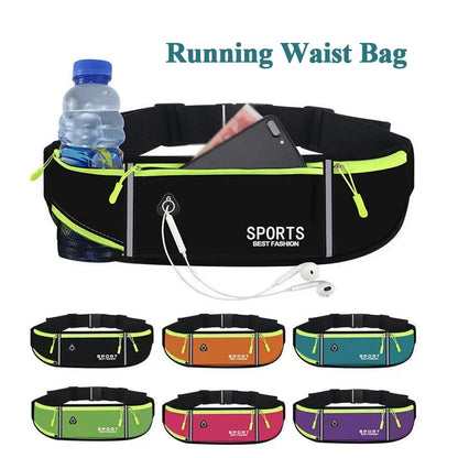 Running Waist Bag – Waterproof Sport Fanny Pack for Phone & Water Bottle