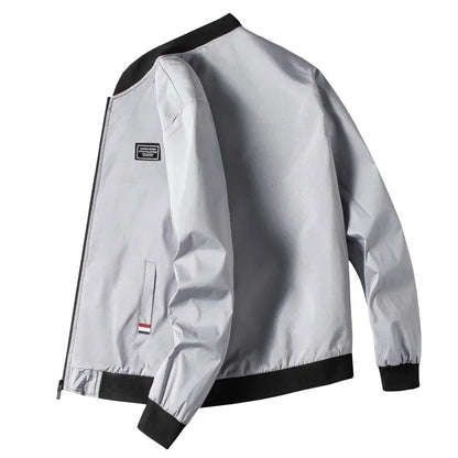 Men's Casual Zip-Up Jacket – Lightweight Windproof Coat