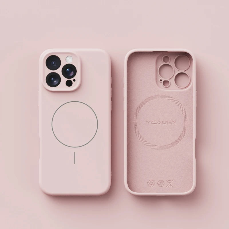 Original Liquid Soft Silicone Magsafe Wireless Charge Magnetic Case Iphone 16 Plus 15 14 13 12 Pro