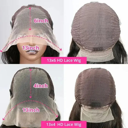 Raw Peruvian Body Wave Lace Front Wig – 250 Density Human Hair