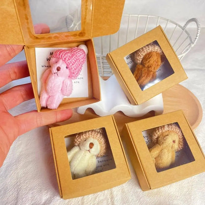 Pocket Worry Bear with Inspirational Card – Mini Plush Gift Box