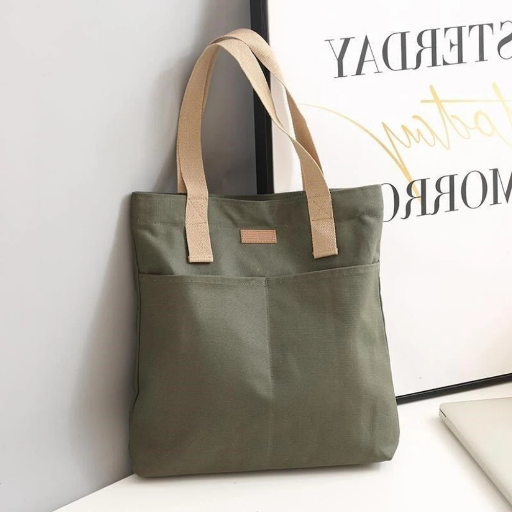 Large Canvas Tote Bag – Women's Everyday Shoulder Handbag