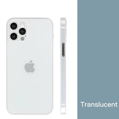 0 2mm Ultra Thin Matte Pp Case Iphone 11 12 13 14 15 Pro X Xr Xs Max Mini 7 8 Plus Se 2020 Clear