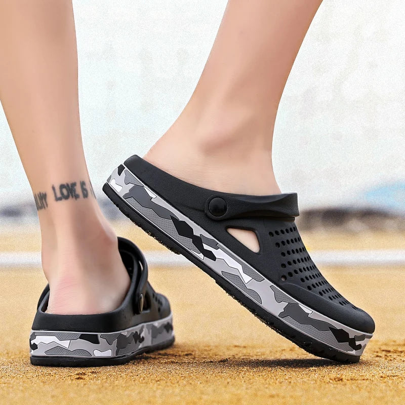 Men's Clog Sandals – Lightweight Breathable Hole Shoes