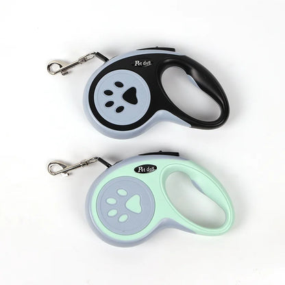Retractable Dog Leash – Durable Nylon, 3m & 5m for Dogs & Cats