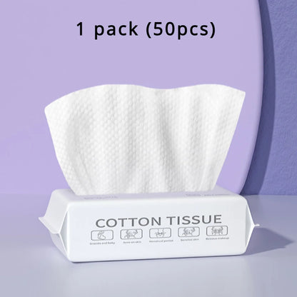 Disposable Cotton Face Towels – Soft Dry Wipes 50/100pcs