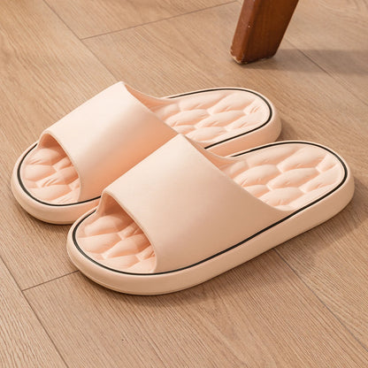 Men Trend Summer Slippers Soft Non-Slip Sole Cloud Sandals Home Beach Indoor Outdoor - Soft