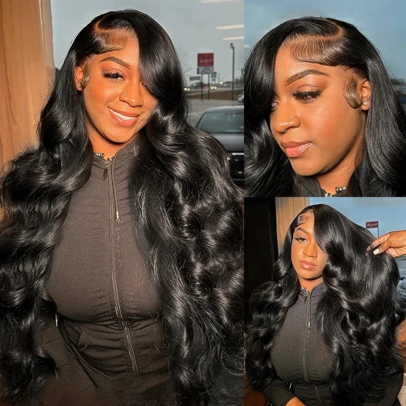 Raw Peruvian Body Wave Lace Front Wig – 250 Density Human Hair