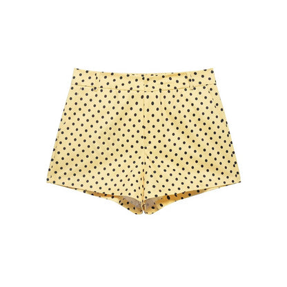 Women's Polka Dot Jacket & Shorts Set