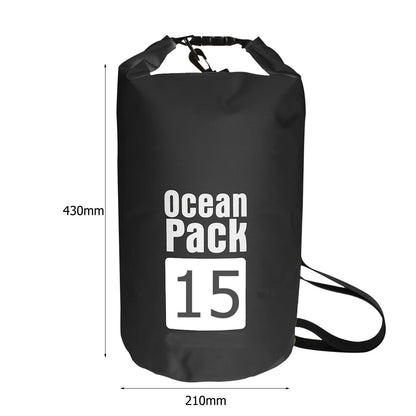 Waterproof Dry Bag – Foldable Roll-Top Pack 2L 3L 5L 10L 15L
