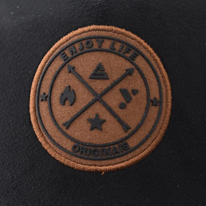 Enjoy Life Patch Trucker Baseball Cap – Unisex
