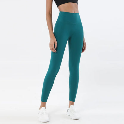Women's Nylon Yoga Pants – Gym Leggings with Elastic Waist