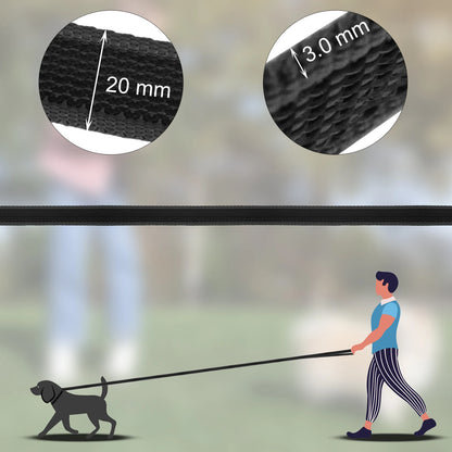 Long Dog Training Leash – Dual Color Nylon Lead 1.5M to 15M