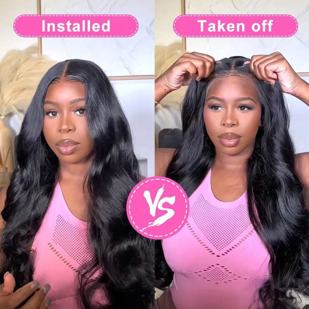 Body Wave Lace Front Wig Human Hair 13x4 HD Transparent Pre Plucked