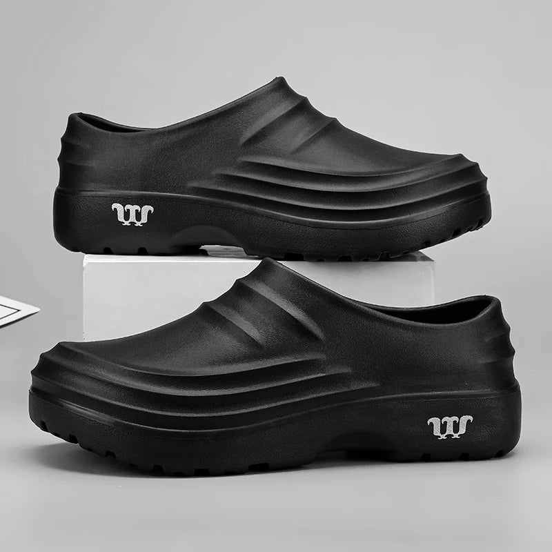 Non-Slip Chef Clogs – Oil-Proof Work Shoes for Kitchen