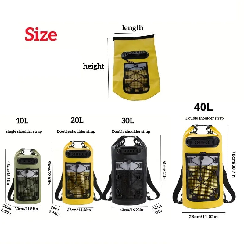 Waterproof Dry Bag Backpack – PVC Roll-Top for Kayak & Outdoor