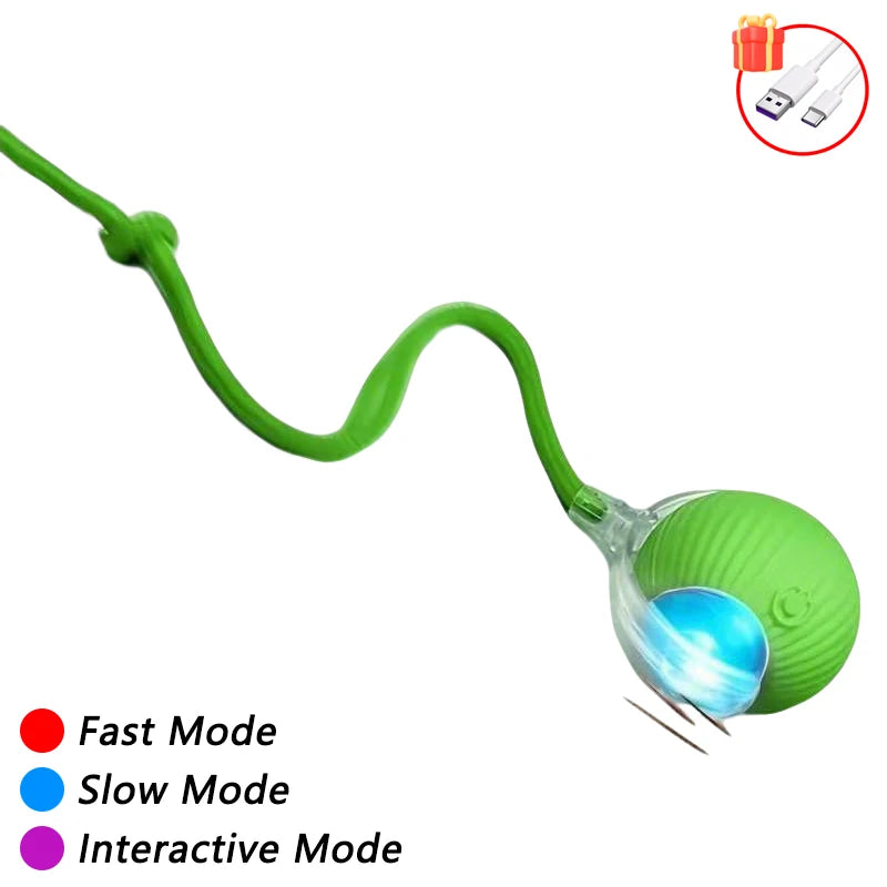 Automatic Cat Ball Toy – Smart Sensor Self-Moving Rechargeable