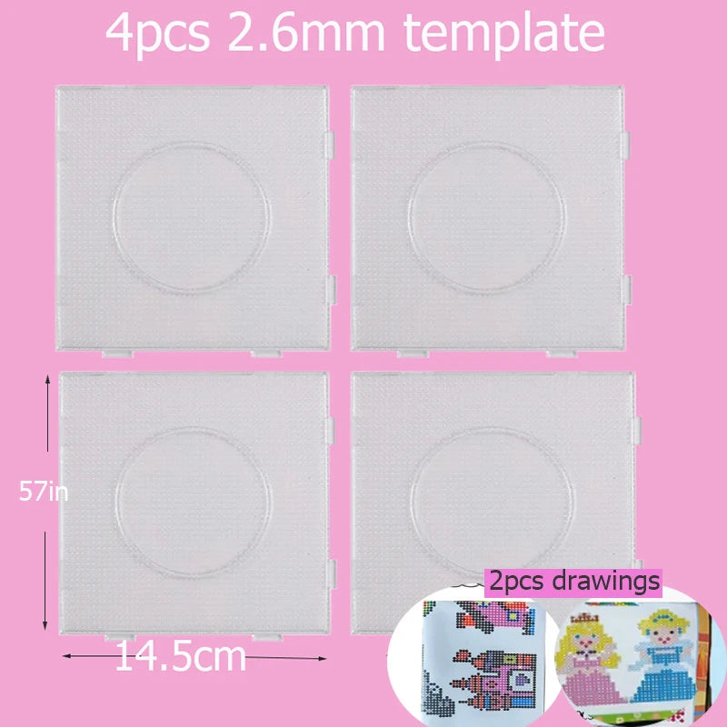 Hama Beads Kit – Fuse Bead Set with Pegboards & Iron