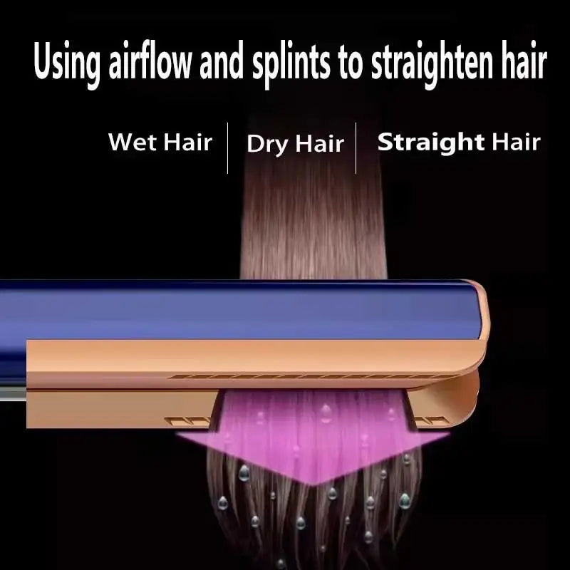2-in-1 Hair Dryer & Straightener with Negative Ion Technology