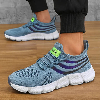 Men's Lightweight Knit Sneakers – Breathable Anti-Slip Running Shoes