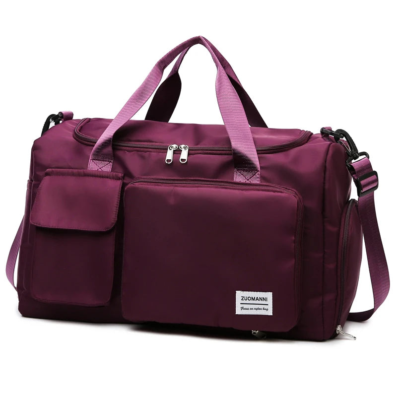 Weekender Duffle Bag – Large Carry-On Travel Bag with Shoe Compartment