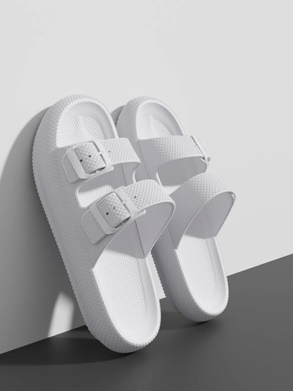 Men S Outdoor Thick Sole Sandals - Non-Slip Shower Slippers Bathroom - Thick