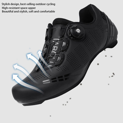 Road Bike Cycling Shoes – Self-Locking SPD Unisex Racing Sneakers