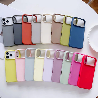 Matte Candy Color Phone Case Iphone 17 Air 16 16e 15 Pro Max Liquid Silicone Shockproof Protection