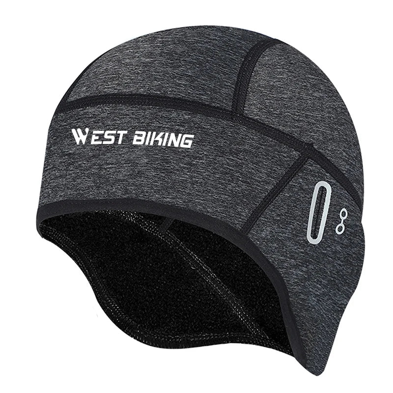 Winter Cycling Cap – Windproof Thermal Fleece Beanie with Ear Protection