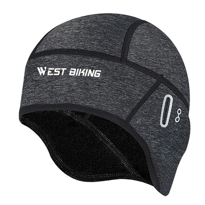 Winter Cycling Cap – Windproof Thermal Fleece Beanie with Ear Protection